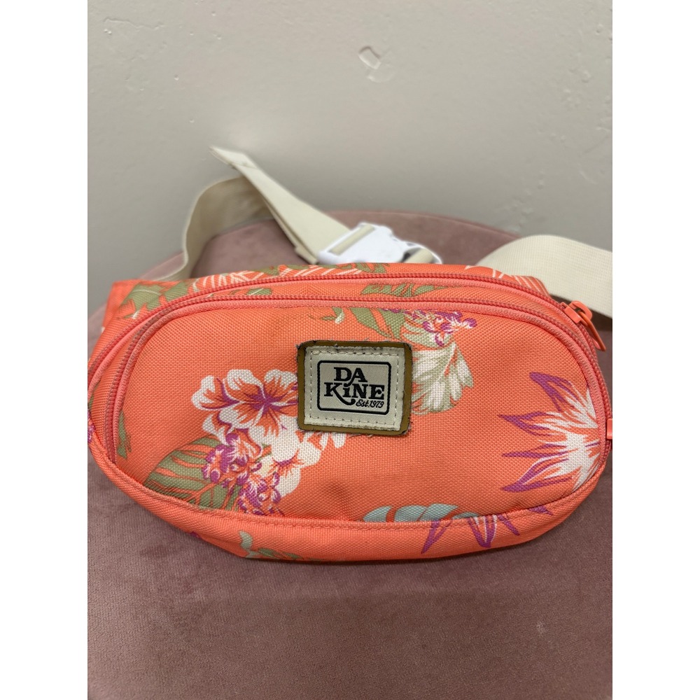 Dakine Tropical Floral Hip Pack Coral Orange Waist Bag Fanny Pack